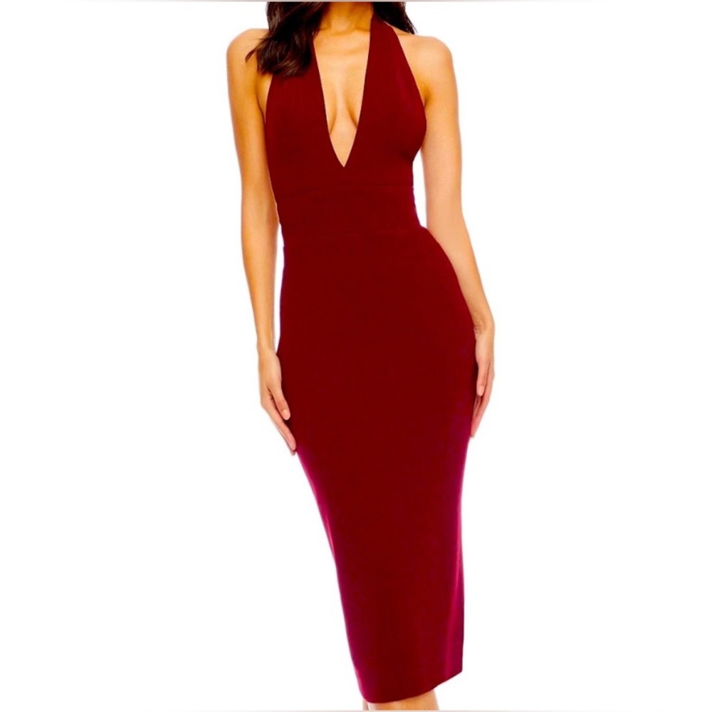Knee-Length Halter Dress